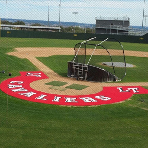 10' Artificial Turf Home Plate Halo with Wings & Shock Pad from On Deck Sports