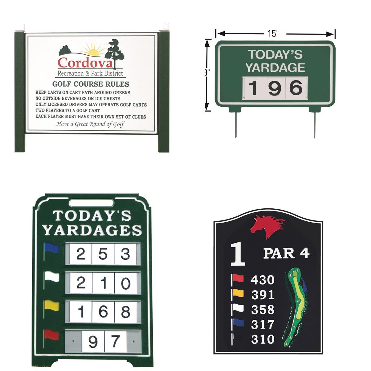 Custom Golf Course Signs